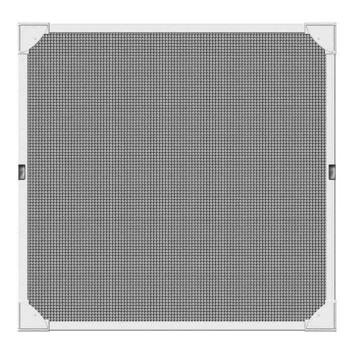 Schellenberg Mosquitera con marco magnético blanco 120x120cm, fibra de vidrio, montaje sin taladrar, 8mm de profundidad