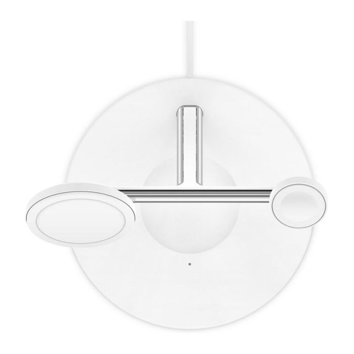 Belkin WIZ017vfWH Cargador Inalámbrico MagSafe 3 en 1 para iPhone 12/13 Series, Auriculares, Smartwatch Blanco 7