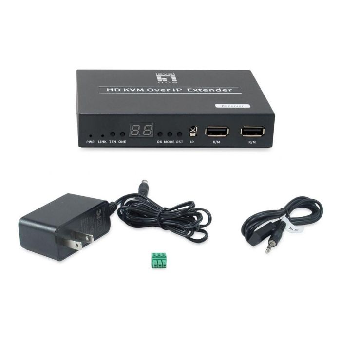 Level One HVE-6701R HDMI Videowand Transmitter over IP PoE Transmitter Negro 1920 x 1080 Pixeles 150m 2 Level One HVE-6701R HDMI Videowand Transmitter over IP PoE Transmitter Negro 1920 x 1080 Pixeles 150m 2