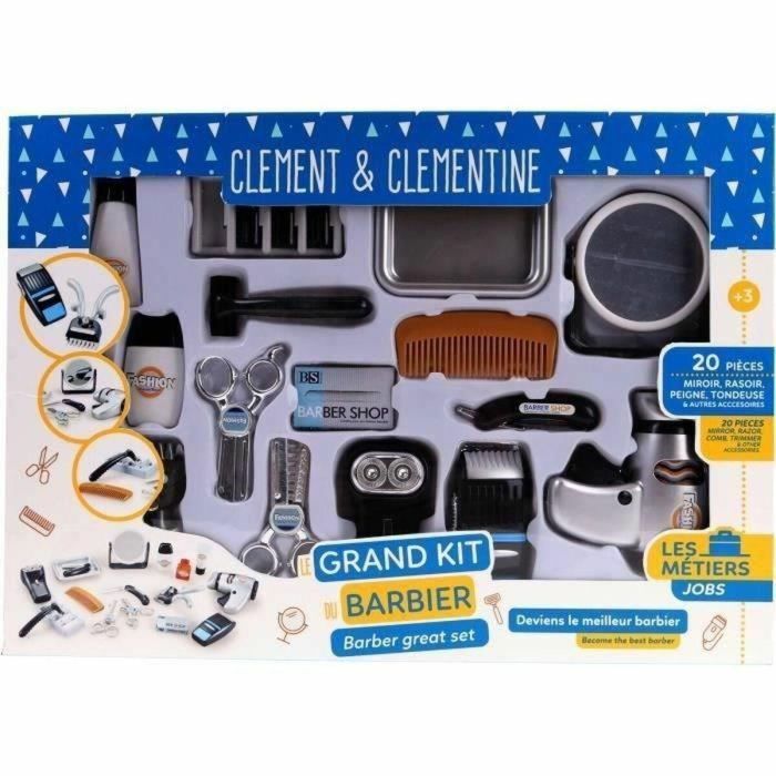Clement Clementine CLE3301041021144 - Set de Peluquería Infantil Juego de Simulación - Incluye Maquinilla, Secador y Afeitadoras - Para 3+ Años 2 Clement Clementine CLE3301041021144 - Set de Peluquería Infantil Juego de Simulación - Incluye Maquinilla, Secador y Afeitadoras - Para 3+ Años 2