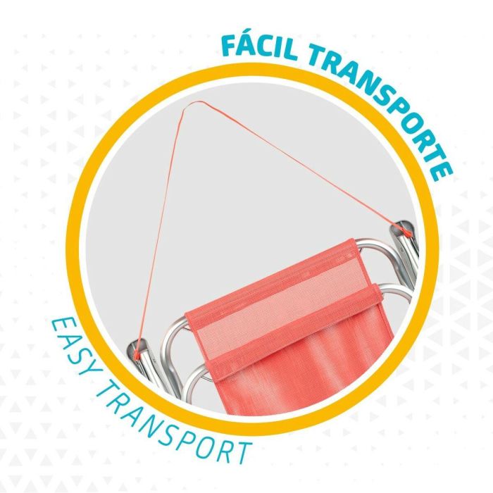 Silla Plegable Aktive Flamingo Coral 44 x 76 x 45 cm (4 Unidades) 1 Silla Plegable Aktive Flamingo Coral 44 x 76 x 45 cm (4 Unidades) 1