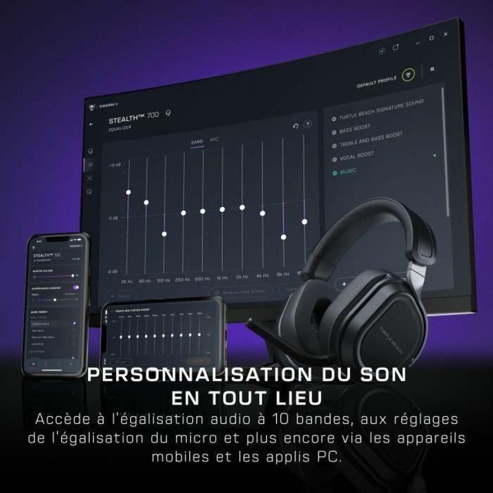 Turtle Beach TUR0731855051021 Auriculares Gaming Inalámbricos Multiplataforma Stealth 700PC (Gen3) Negro 2 Turtle Beach TUR0731855051021 Auriculares Gaming Inalámbricos Multiplataforma Stealth 700PC (Gen3) Negro 2