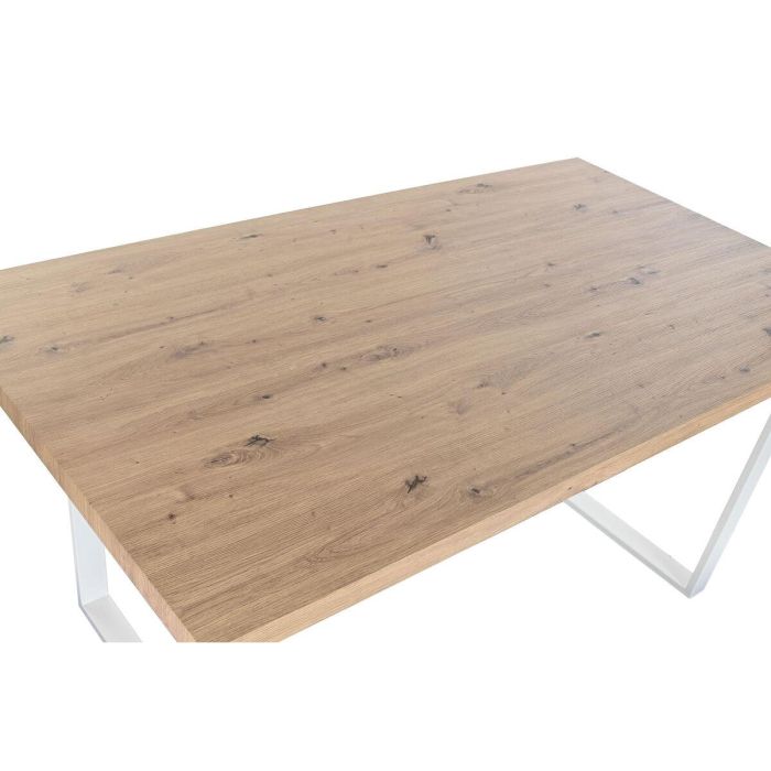 Mesa de Comedor Home ESPRIT Marrón Negro Hierro Madera MDF 160 x 90 x 75 cm 4 Mesa de Comedor Home ESPRIT Marrón Negro Hierro Madera MDF 160 x 90 x 75 cm 4