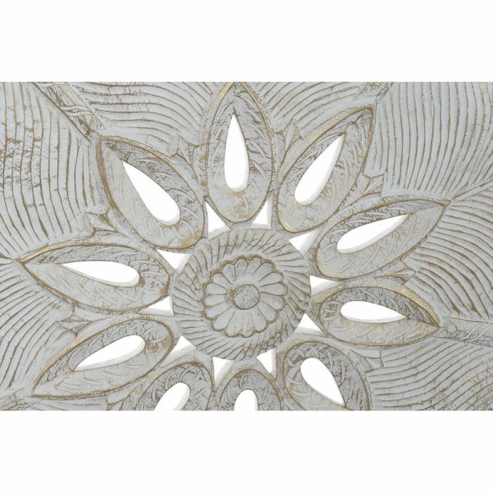 Decoracion Pared Romantico DKD Home Decor Blanco Dorado 2 x 118 x 120 cm 1