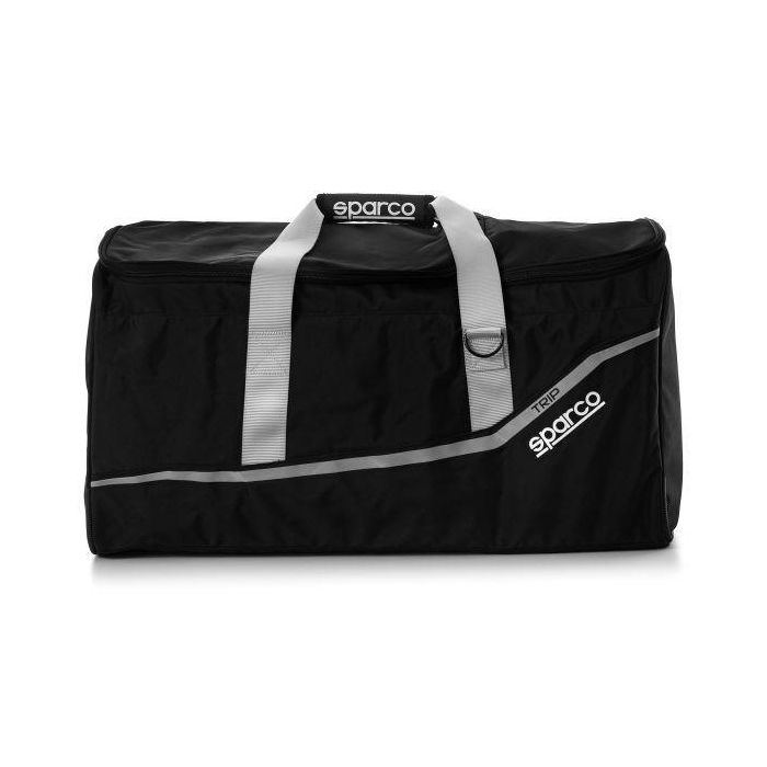 Sparco S016439NRSI Bolsa de Viaje Kit para Carreras Mediana 89L Doble Compartimento Cierre Acolchado Reforzada Negro-Silver 1