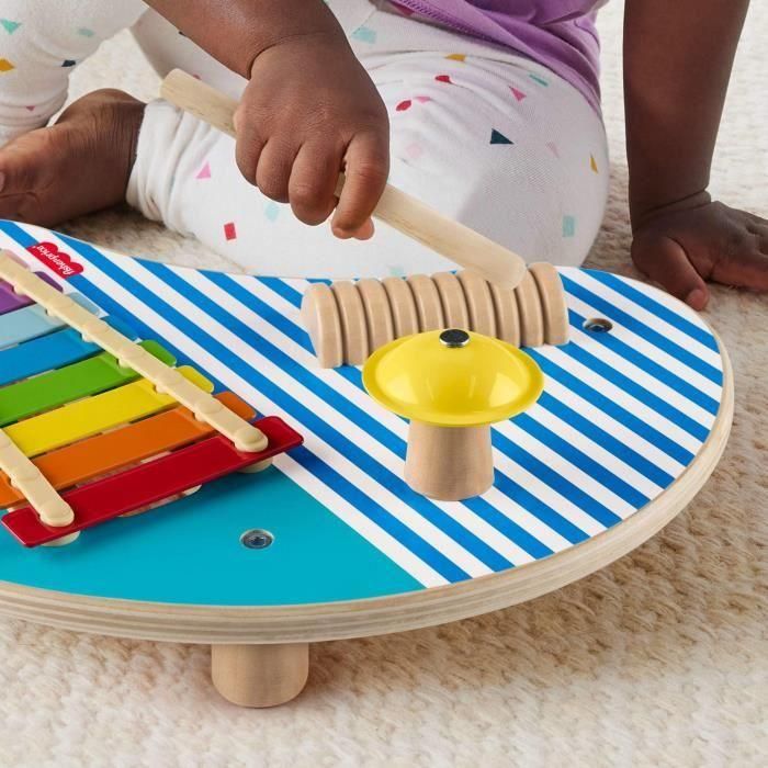 Fisher-Price-Mesa Musical de Madera con Instrumentos de Percusión HXT91 3 Fisher-Price-Mesa Musical de Madera con Instrumentos de Percusión HXT91 3