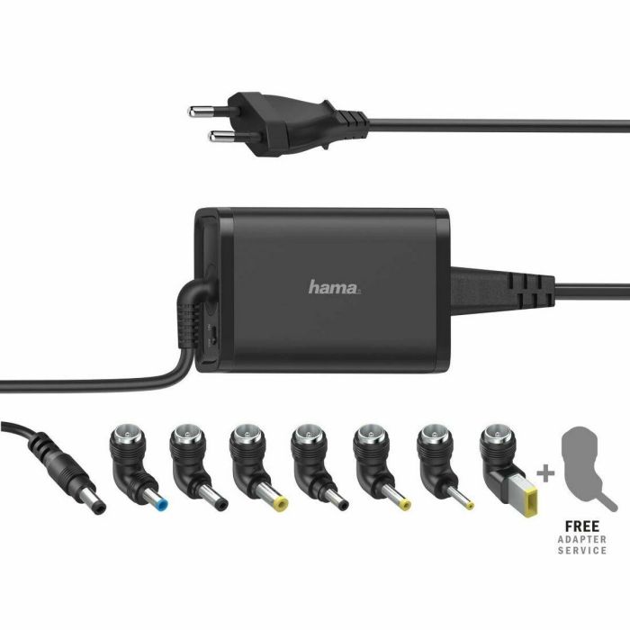 Hama Fuente de Alimentación Universal Portátil 65 W Compatible con Acer, Asus, Dell, HP, Lenovo y Más