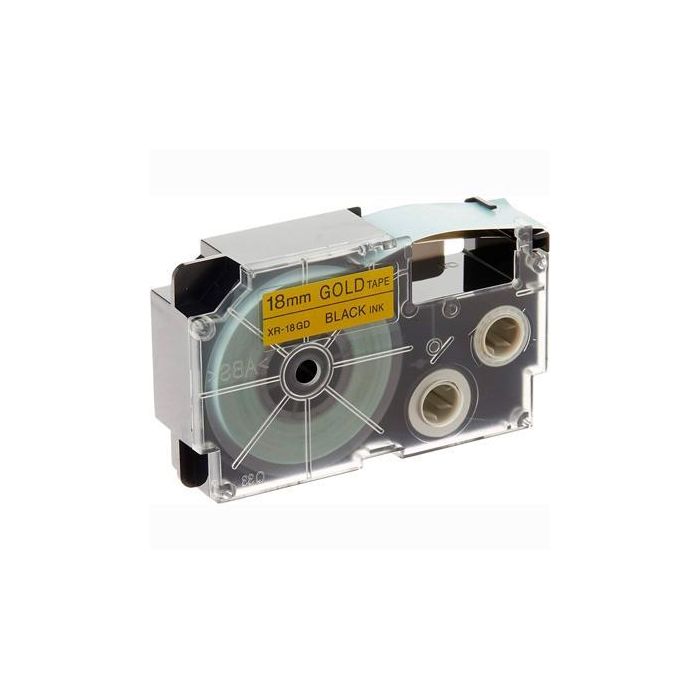 Casio Cinta Para Etiquetadora 8M X 18 mm Negro-Oro