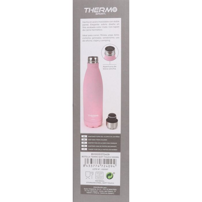 Botella Termo Soft Touch 1000 ml Thermospo - Thermosport (6 Unidades) 6 Botella Termo Soft Touch 1000 ml Thermospo - Thermosport (6 Unidades) 6