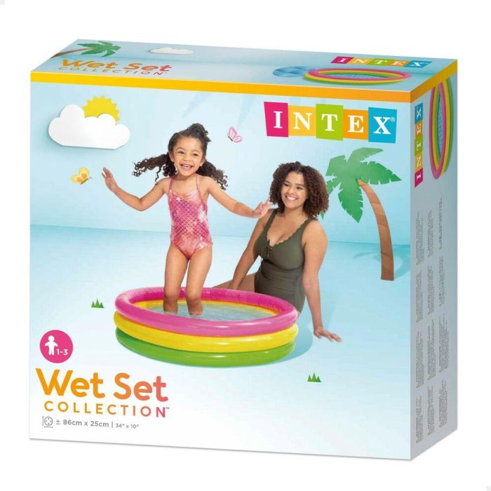 Piscina Hinchable para Niños Intex Sunset Aros 68 L 86 x 25 x 86 cm (6 Unidades) 1