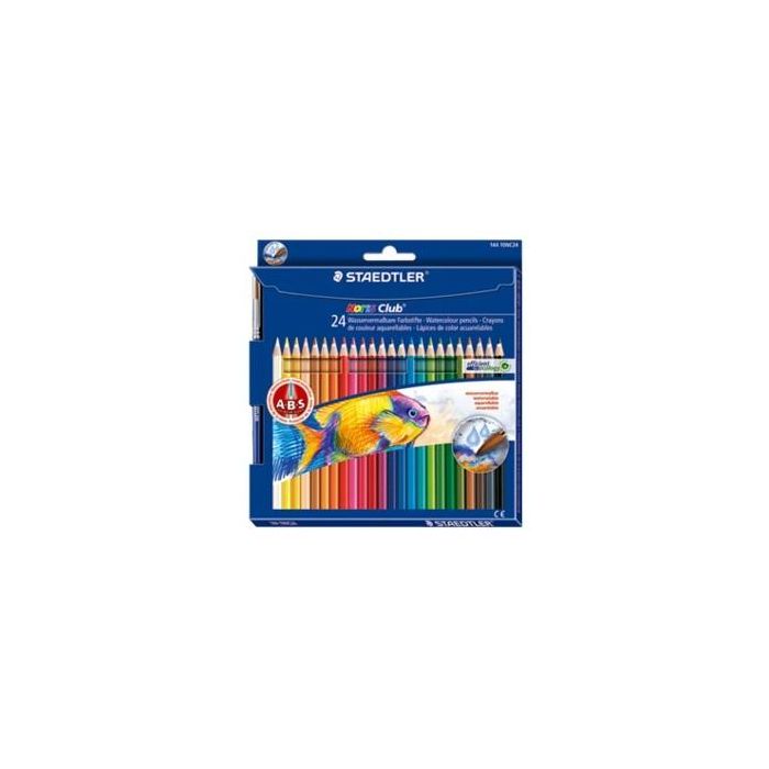 Staedtler Lápices De Colores Noris Aquarell + Pincel Surtidos En Estuche 24 Ud