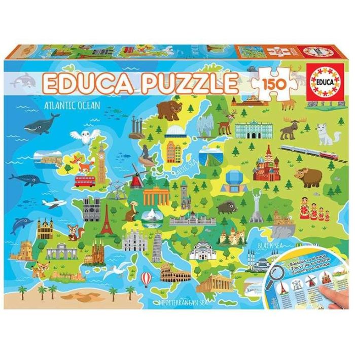 Puzzle 150 piezas mapa europa 3 Puzzle 150 piezas mapa europa 3