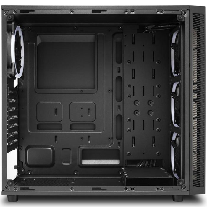 Sharkoon Caja TG4 RGB ATX con 2x USB 3.0, Ventiladores 120mm, Vidrio Templado, Negro 1