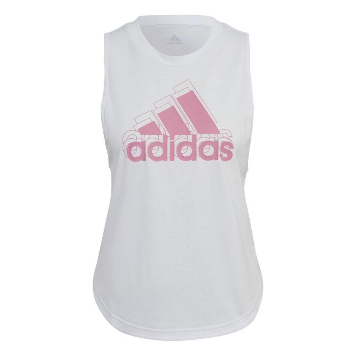 Camiseta de Tirantes Mujer Adidas AEROREADY Blanco 43,5