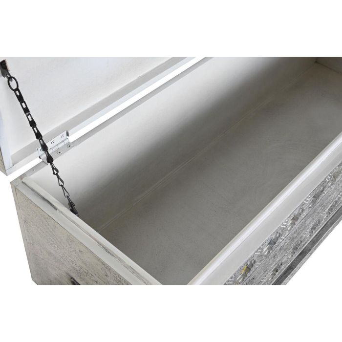 Baúl DKD Home Decor Cerámica Gris Blanco Madera de mango (116 x 40 x 50 cm) 5 Baúl DKD Home Decor Cerámica Gris Blanco Madera de mango (116 x 40 x 50 cm) 5
