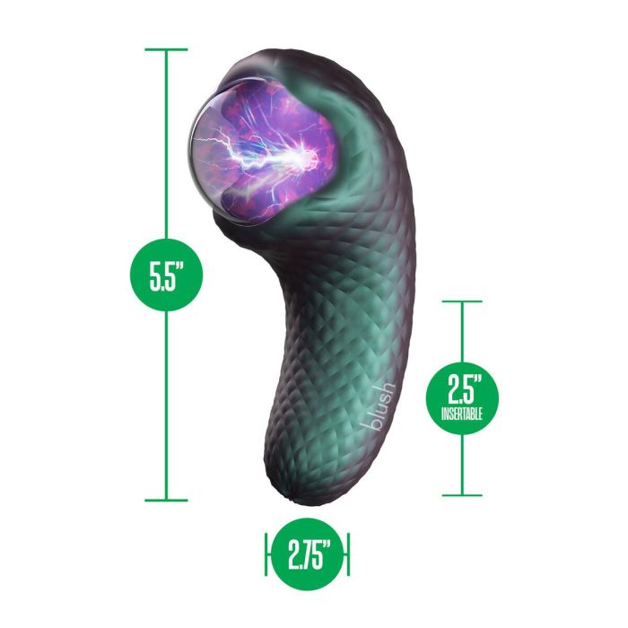 Vibrador anal Blush Temptasia Azul 4 Vibrador anal Blush Temptasia Azul 4