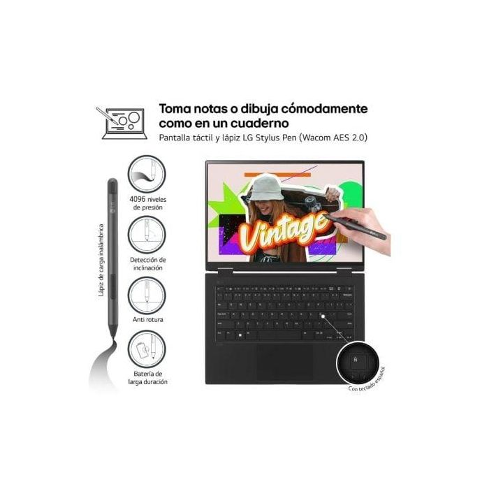 LG Portatil Gram 2 En 114T90S. W11 Home. Intel Core Ultra 7. 16Gb. 512Gb Ssd. 1,2Kg 2 LG Portatil Gram 2 En 114T90S. W11 Home. Intel Core Ultra 7. 16Gb. 512Gb Ssd. 1,2Kg 2