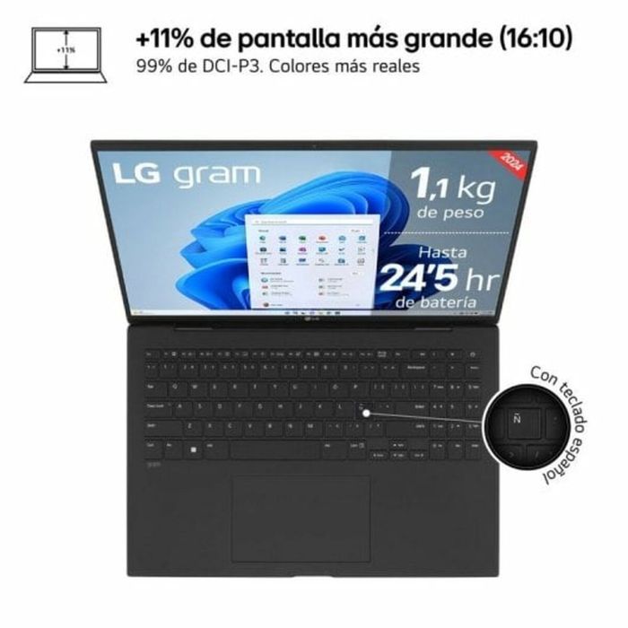 Laptop LG 16" Intel Evo Core Ultra 7 155H 32 GB RAM 512 GB SSD 7