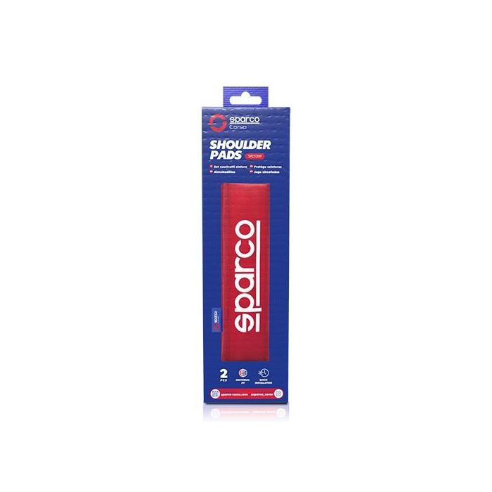 Almohadillas para Cinturón de Seguridad Sparco SPC1209RD Rojo 4 Almohadillas para Cinturón de Seguridad Sparco SPC1209RD Rojo 4