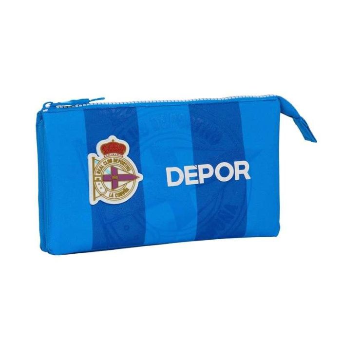 Bolso Escolar Portatodo Safta Triple Deportivo De La Coruña 30x220x120 mm