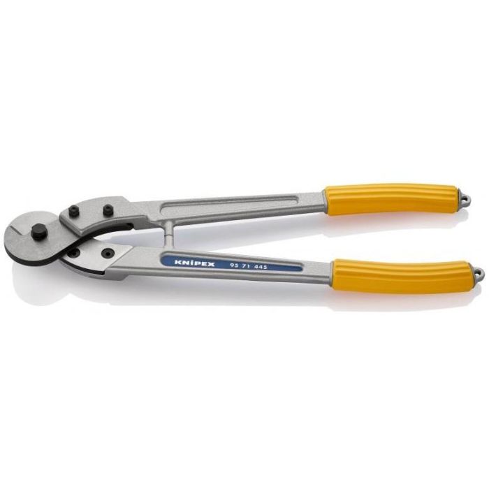 Knipex 95 71 445 Cortacables Manual de Acero para Cable y Drahtseil, Diámetro Máximo 1 cm, Mango Amarillo