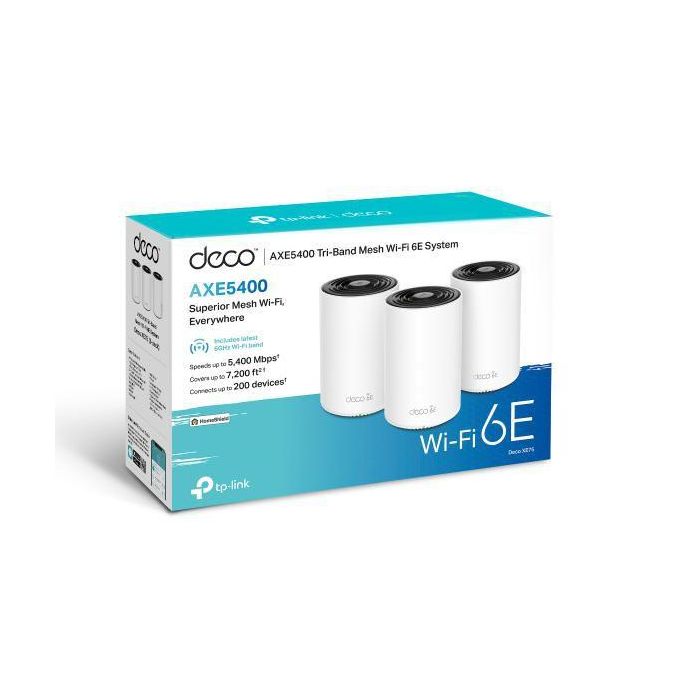 TP-Link Tri-Band (2.4/5/6 GHz), Wi-Fi 6E, 3x RJ-45, IPv4/IPv6, QoS, 3-pack 2