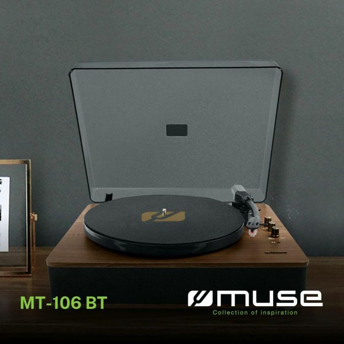 Tocadiscos Muse MT106BT Madera 6