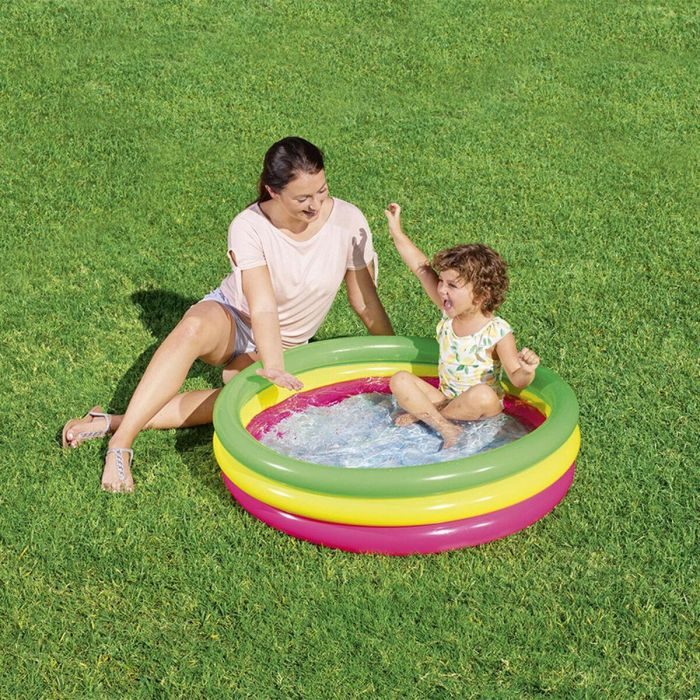 Bestway Piscina Hinchable Infantil 3 Aros Suelo Acolchado 102x25 cm +2 Años Jardin 51104 1 Bestway Piscina Hinchable Infantil 3 Aros Suelo Acolchado 102x25 cm +2 Años Jardin 51104 1
