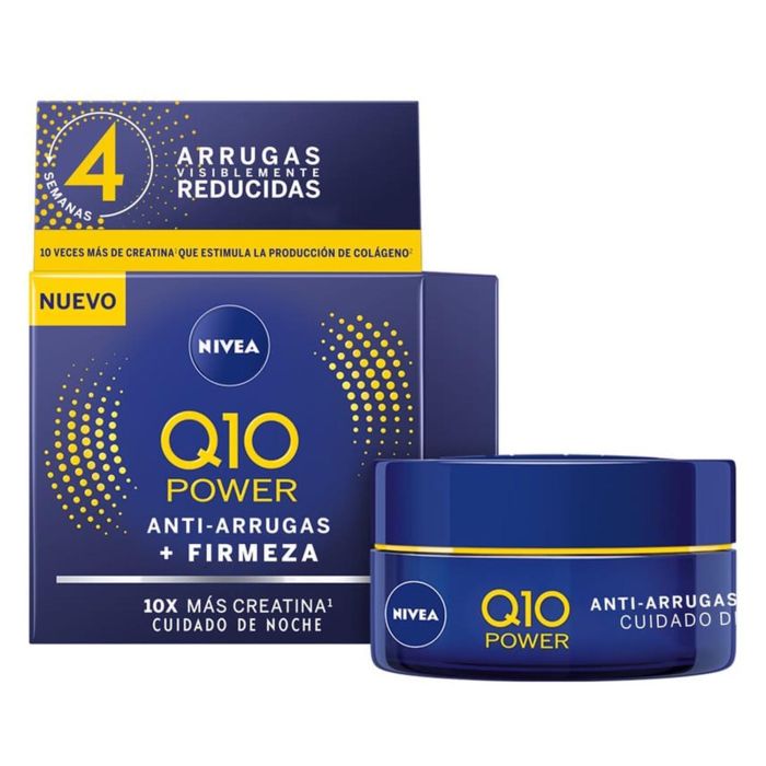NIVEA Q10 Power Anti-Arrugas Creatina Crema de Noche Piel Normal 50 ml