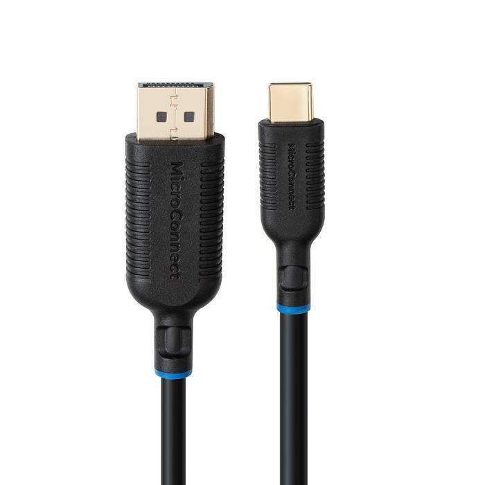 MicroConnect Cable USB-C a DisplayPort 3m Adaptador UHD 8K@30Hz 4K@144Hz 2K@165Hz para Portátil/Monitor/TV (Mac/Windows) 2 MicroConnect Cable USB-C a DisplayPort 3m Adaptador UHD 8K@30Hz 4K@144Hz 2K@165Hz para Portátil/Monitor/TV (Mac/Windows) 2