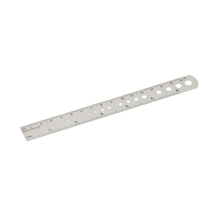 001504 Premium Metric Ruler Full Range For Pins And Wires