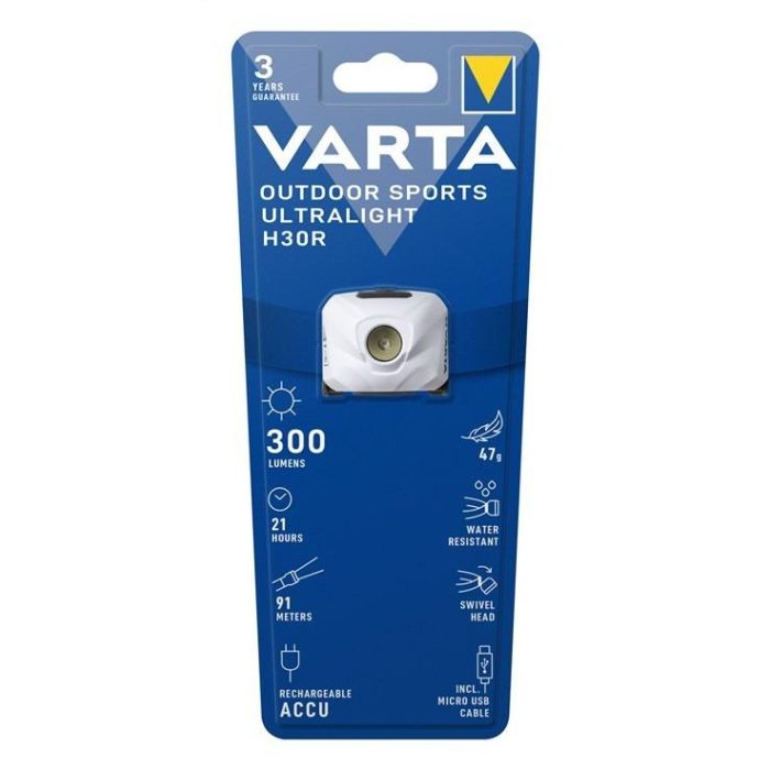 Linterna LED para la Cabeza Varta ULTRALIGHT H30R (100 Unidades) (1 unidad) 4 Linterna LED para la Cabeza Varta ULTRALIGHT H30R (100 Unidades) (1 unidad) 4