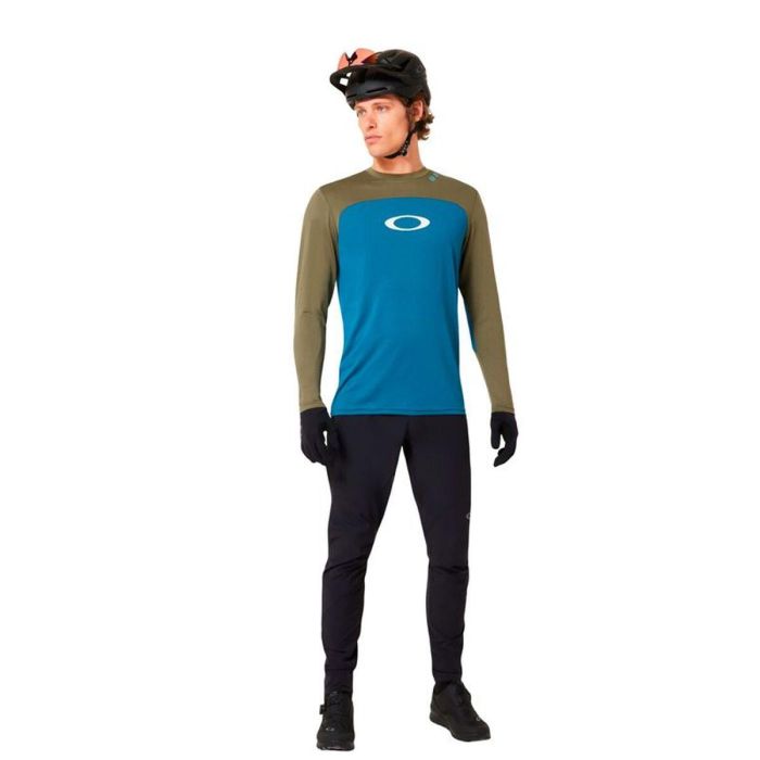 Maillot de ciclismo Oakley Free Ride Rc Ls Azul S 3