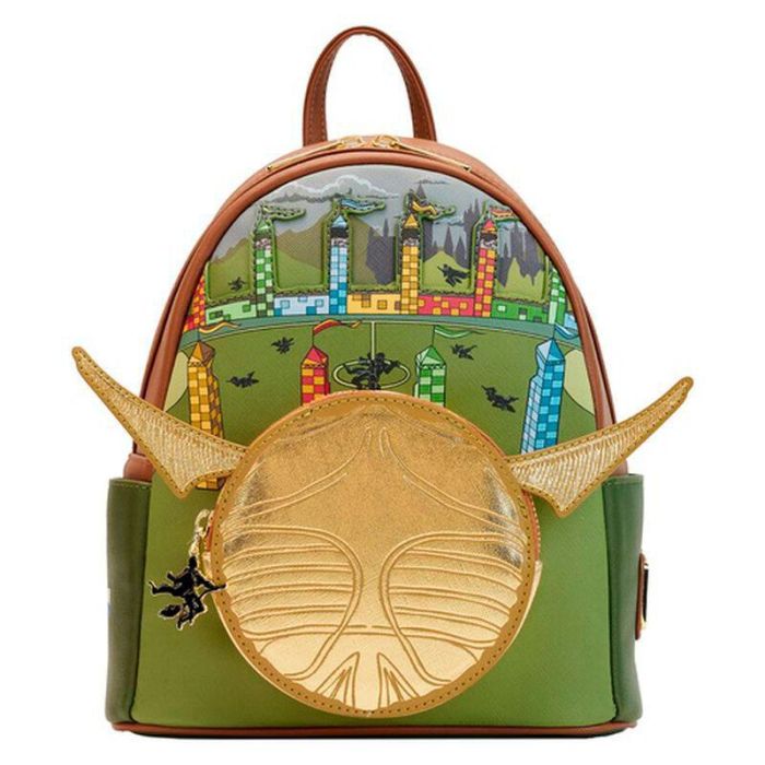 Mochila Snitch Dorada Harry Potter Loungefly 26cm 4 Mochila Snitch Dorada Harry Potter Loungefly 26cm 4