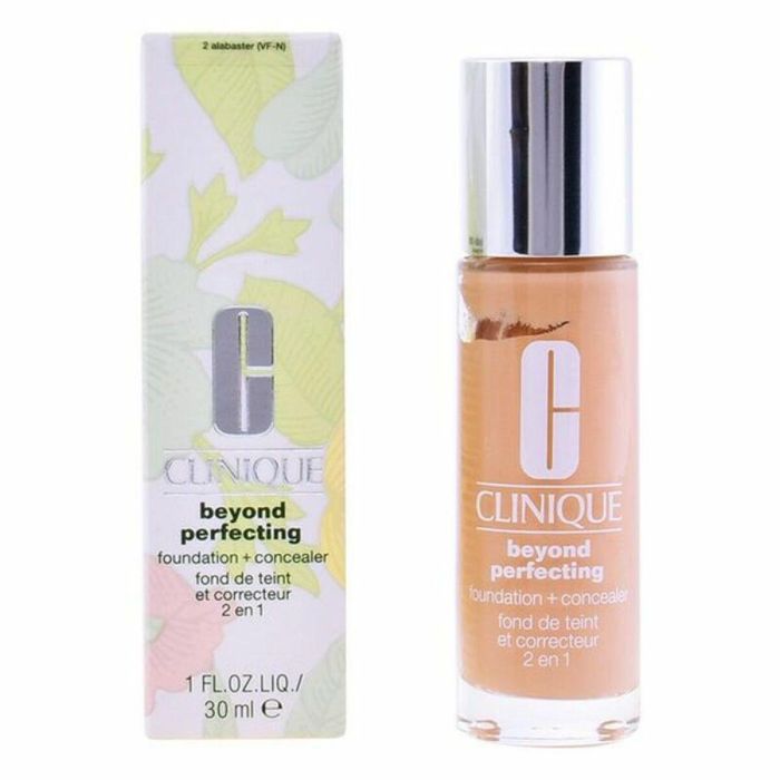 Clinique Beyond Perfecting Foundation + Concealer Base de Maquillaje y Corrector Larga Duración Hipoalergénico Tono #4-Creamwhip 30 ml 3