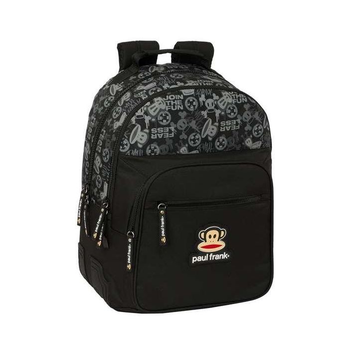 Mochila Escolar Paul Frank Join the fun Negro 32 x 42 x 15 cm Mochila Escolar Paul Frank Join the fun Negro 32 x 42 x 15 cm