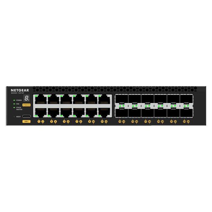 NETGEAR M4350-12X12F Switch Gestionado L3, 24 Puertos (12x 10G / 12x SFP+) Montaje en Rack 5 NETGEAR M4350-12X12F Switch Gestionado L3, 24 Puertos (12x 10G / 12x SFP+) Montaje en Rack 5