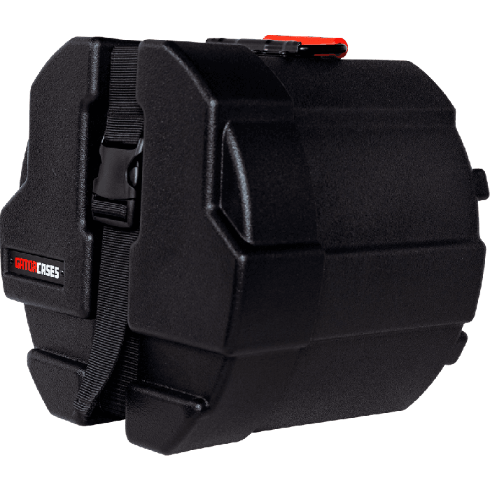 Gator Estuche para Tom 08" X 08", Plástico Moldeado Terciopelo Interior