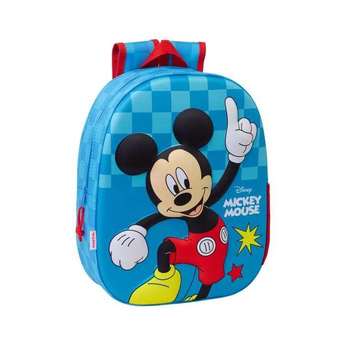 Safta Mochila 3D Mickey Mouse 3D 27x33x10 Cm