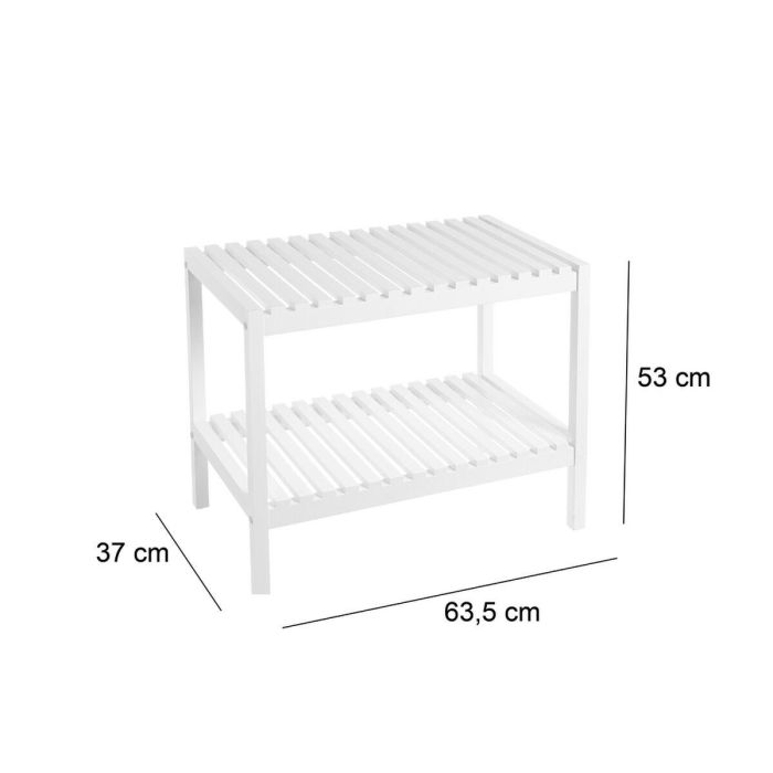 Estantería de Baño Blanco 64 x 37 x 53 cm 2