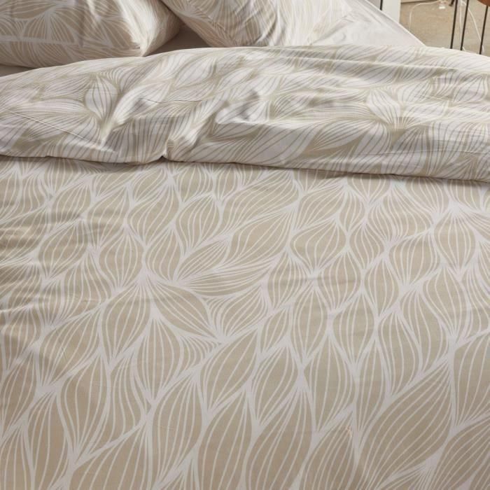 Juego de cama - TODAY Crazy - Estampado gráfico - 2 personas - 220 x 240 cm - Beige 2 Juego de cama - TODAY Crazy - Estampado gráfico - 2 personas - 220 x 240 cm - Beige 2