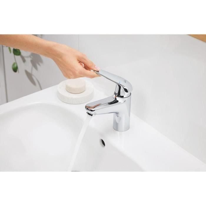 Grohe 20617001 Grifo Monomando Swift para Lavamanos Cromo, Talla XS, con Ahorro de Agua 1 Grohe 20617001 Grifo Monomando Swift para Lavamanos Cromo, Talla XS, con Ahorro de Agua 1