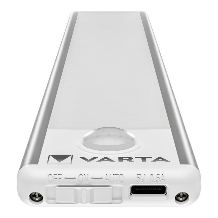 Varta Piloto de Noche con Sensor de Movimiento, LED Blanco Cálido, Recargable USB Tipo C, 24x4x1 cm 2 Varta Piloto de Noche con Sensor de Movimiento, LED Blanco Cálido, Recargable USB Tipo C, 24x4x1 cm 2