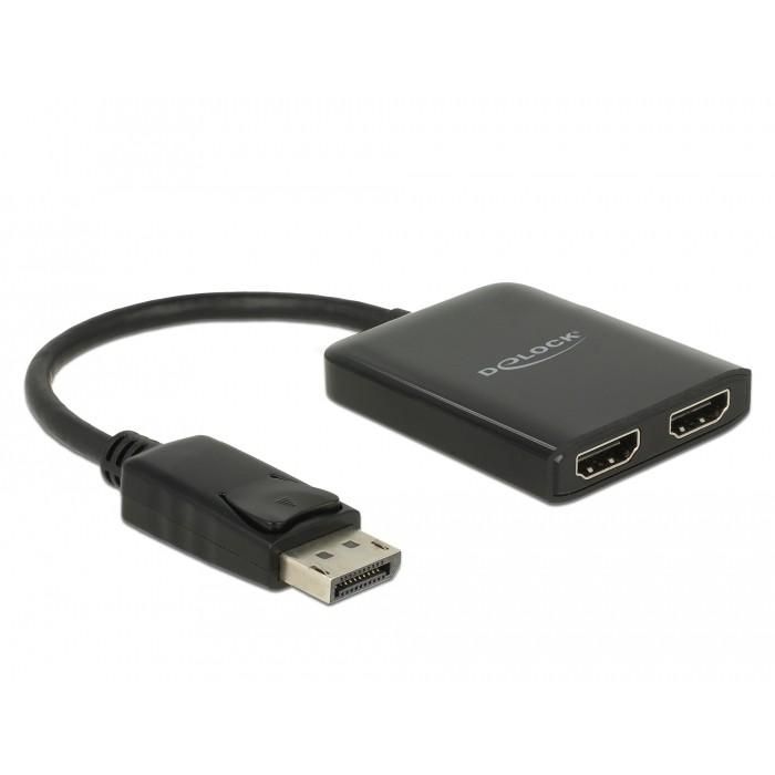 DeLOCK DisplayPort 1.4 Splitter 1 x DisplayPort a 2 x HDMI MST