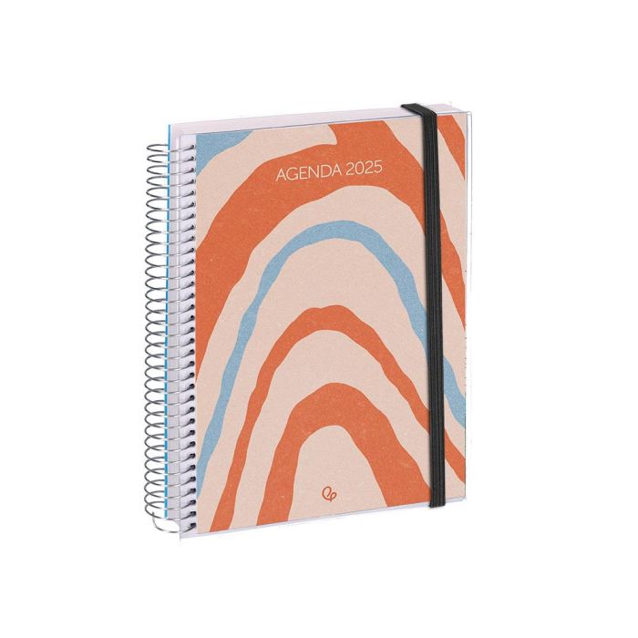 Agenda Espiral Liderpapel Tinos A5 2025 Personalizable Dia Pagina Papel 70 gr 4