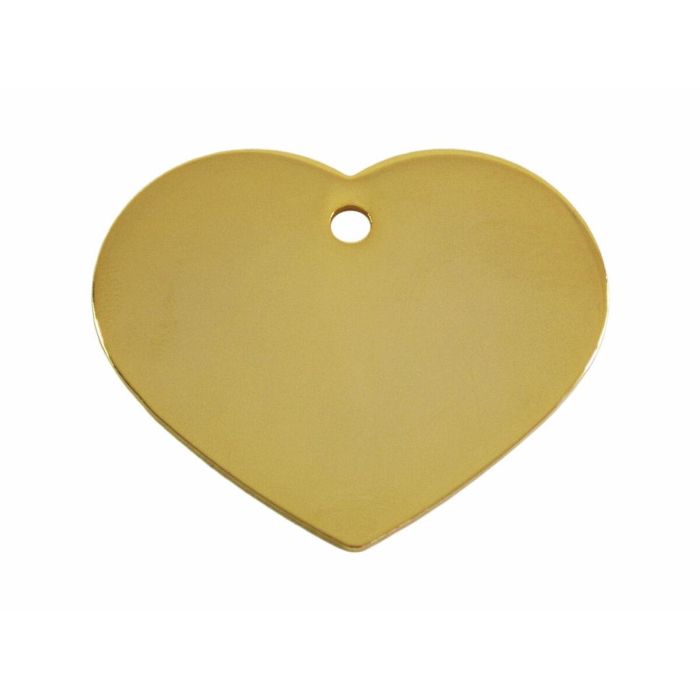 Placa identificativa Imarc Heart Amarillo Dorado