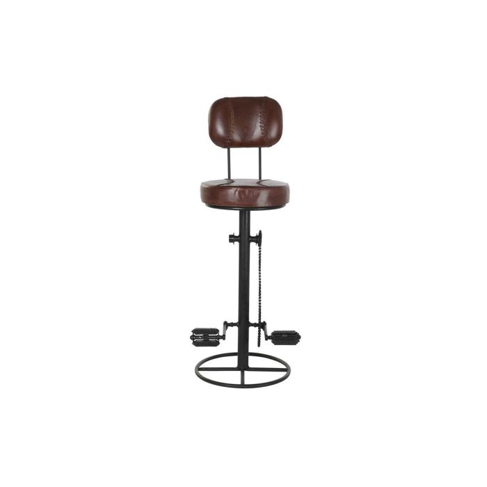 Taburete DKD Home Decor 45 x 46 x 118 cm Negro Metal Marrón 0 Taburete DKD Home Decor 45 x 46 x 118 cm Negro Metal Marrón 0