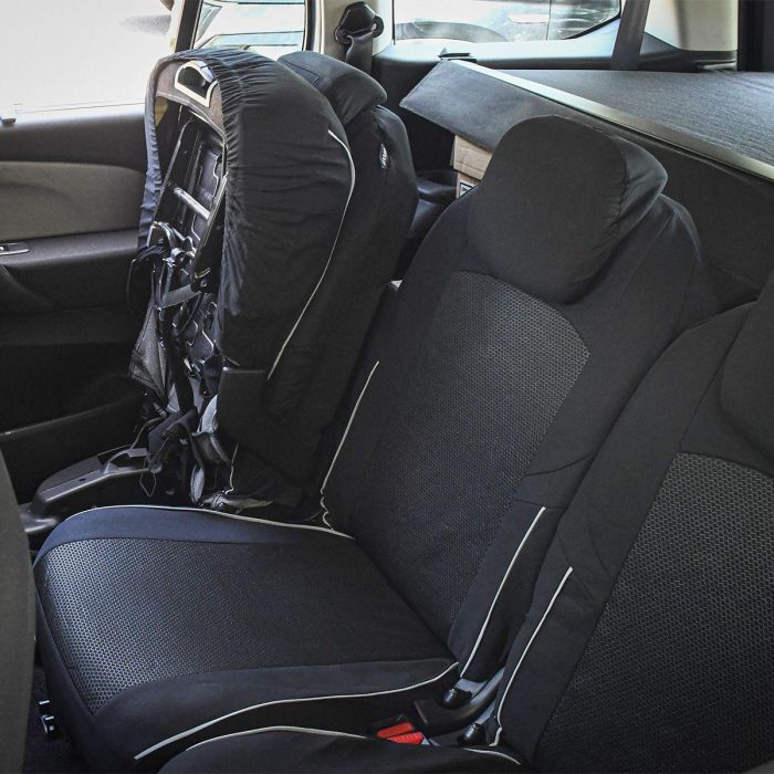 Paquete de 5 fundas universales para asientos de coche - XLCOVER - Monovolumen - Compatible con airbags - Cubre asientos, respaldos y reposacabezas 2 Paquete de 5 fundas universales para asientos de coche - XLCOVER - Monovolumen - Compatible con airbags - Cubre asientos, respaldos y reposacabezas 2