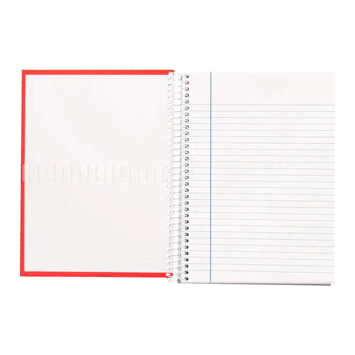 Liderpapel Cuaderno espiral A4 crafty tapa forrada 80 hojas 90gr rayado horizontal con margen colores surtidos 8