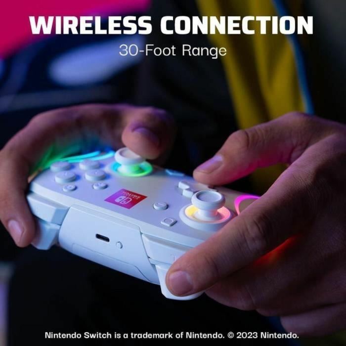 PDP 1699738979179 Gamepad Afterglow Wave con Iluminación RGB y Batería de 2100 mAh para Nintendo Switch 4 PDP 1699738979179 Gamepad Afterglow Wave con Iluminación RGB y Batería de 2100 mAh para Nintendo Switch 4